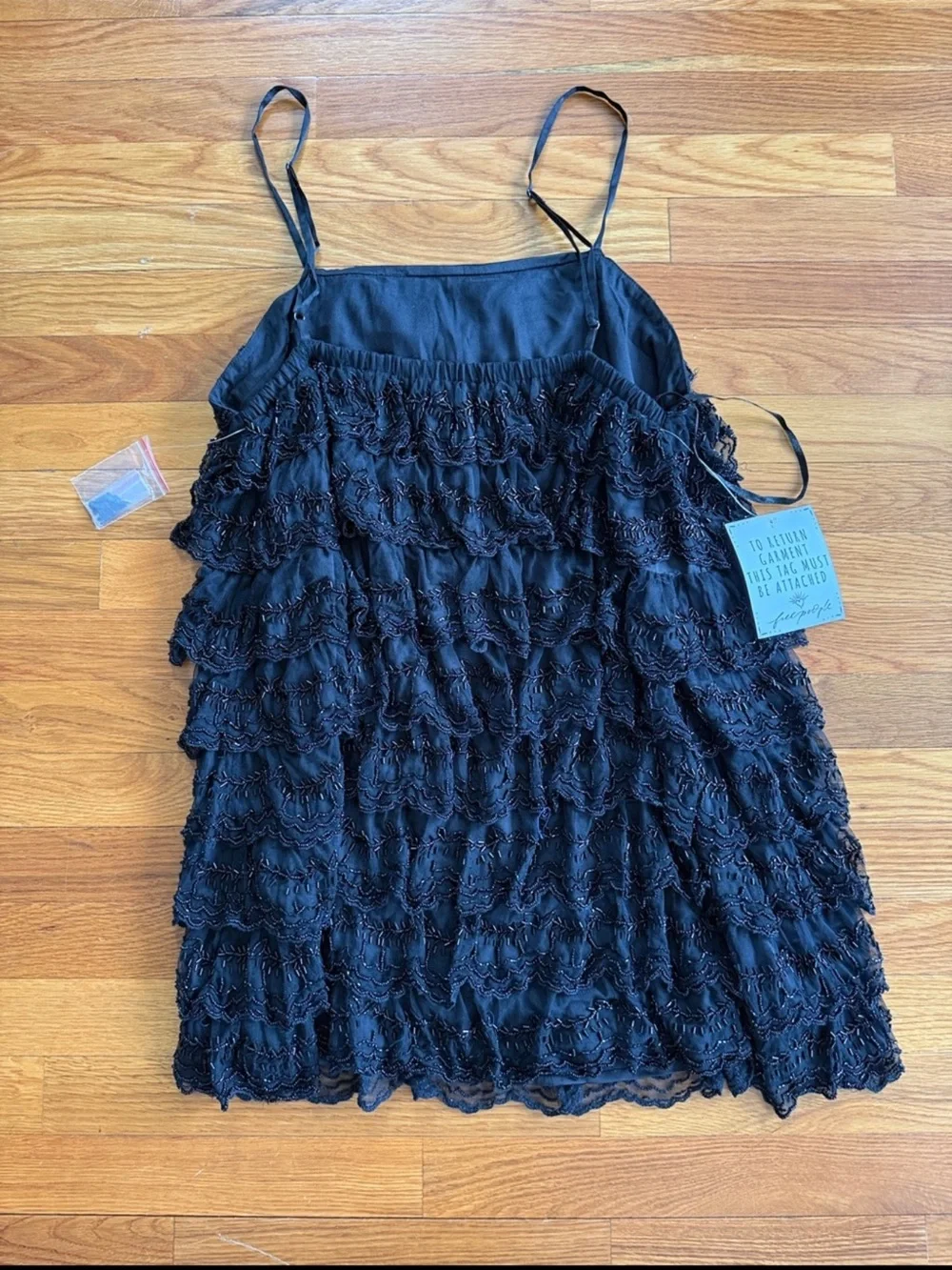 Free People Dance 'Til We Drop Mini Dress Size L - Picture 10 of 10